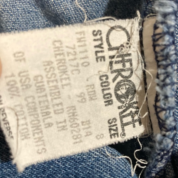 Vintage Cherokee Blue Jeans Womens 8 Light Wash Mid Rise 80s 90s mom jeans denim - Picture 6 of 6
